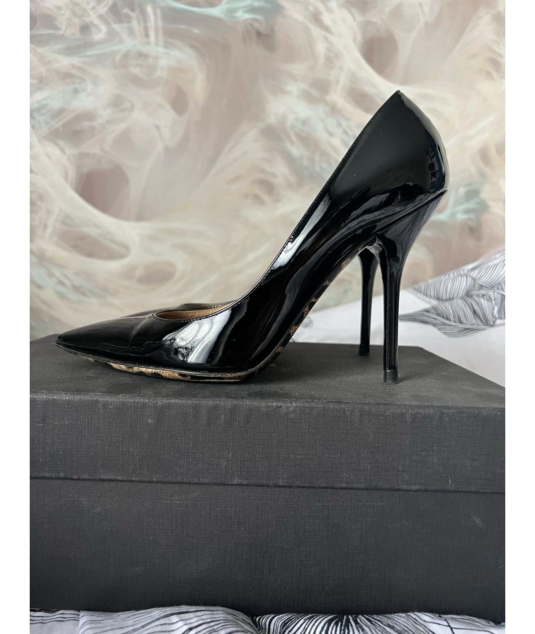 DOLCE&GABBANA Черные туфли из лакированной кожи, фото 9