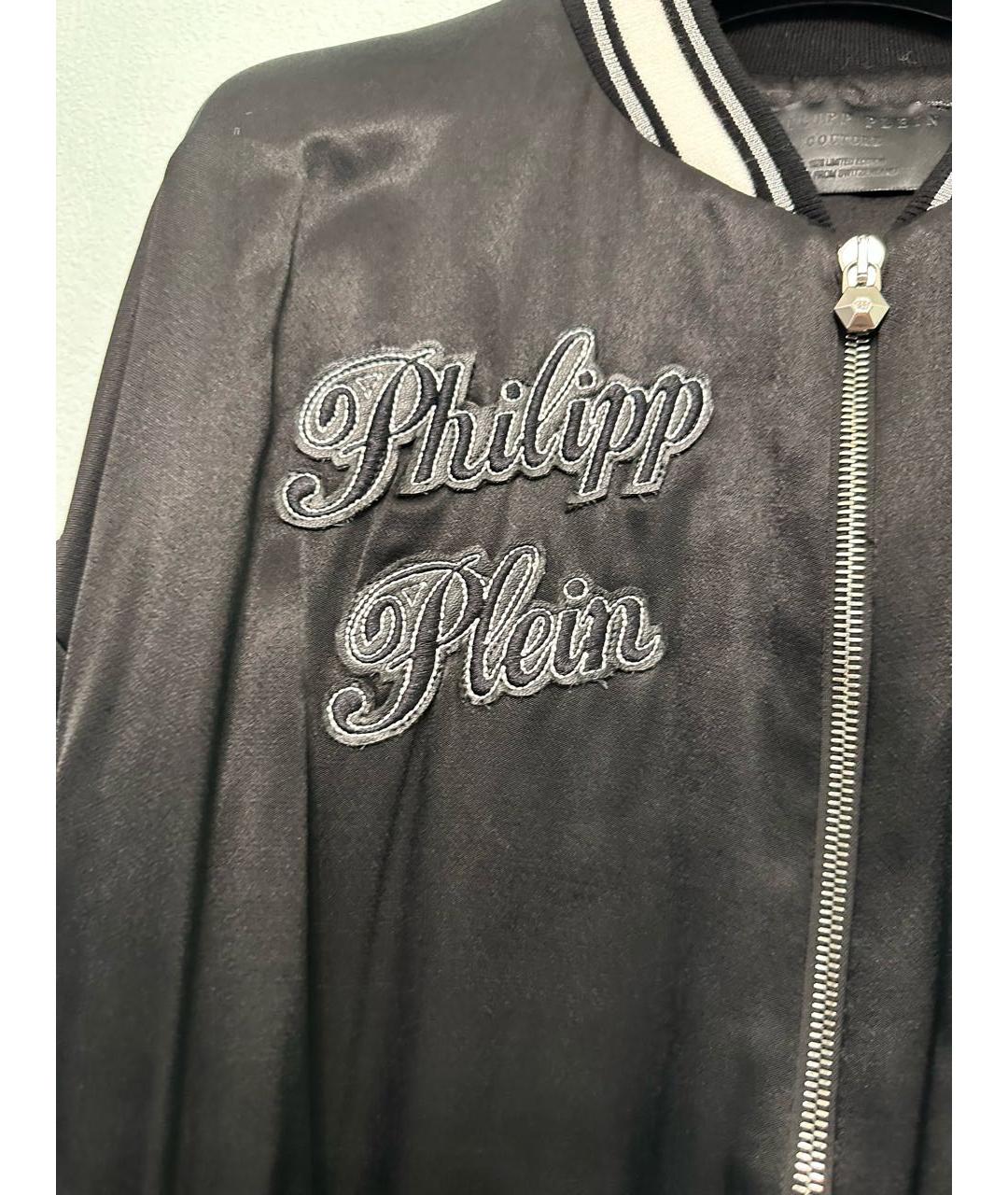 PHILIPP PLEIN Черная вискозная куртка, фото 7