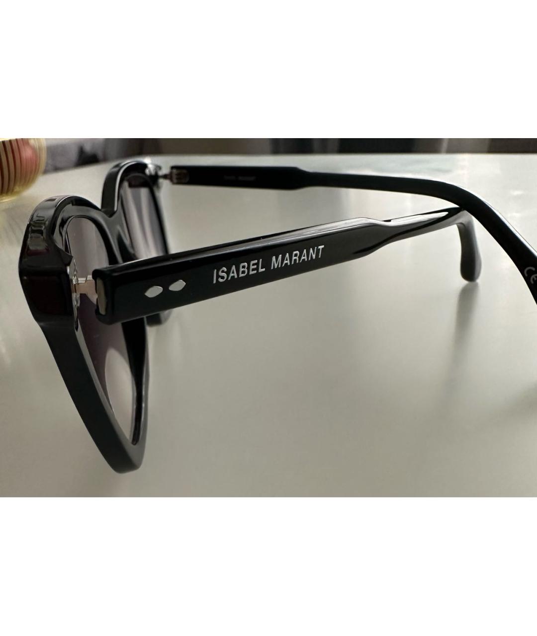 ISABEL MARANT Черные пластиковые солнцезащитные очки, фото 3