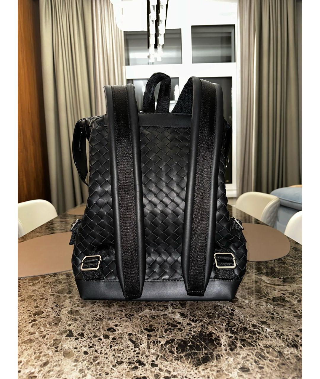 BOTTEGA VENETA Черный кожаный рюкзак, фото 3