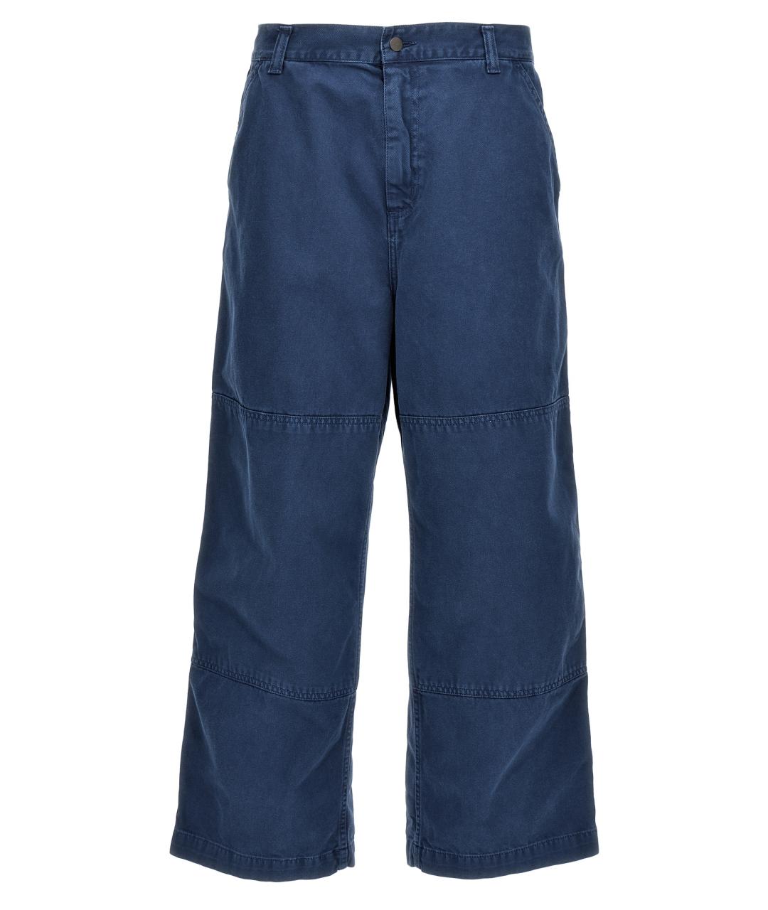 CARHARTT WIP Синие хлопковые повседневные брюки, фото 1