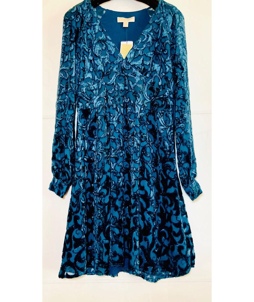 MICHAEL KORS Синее коктейльное платье, фото 9
