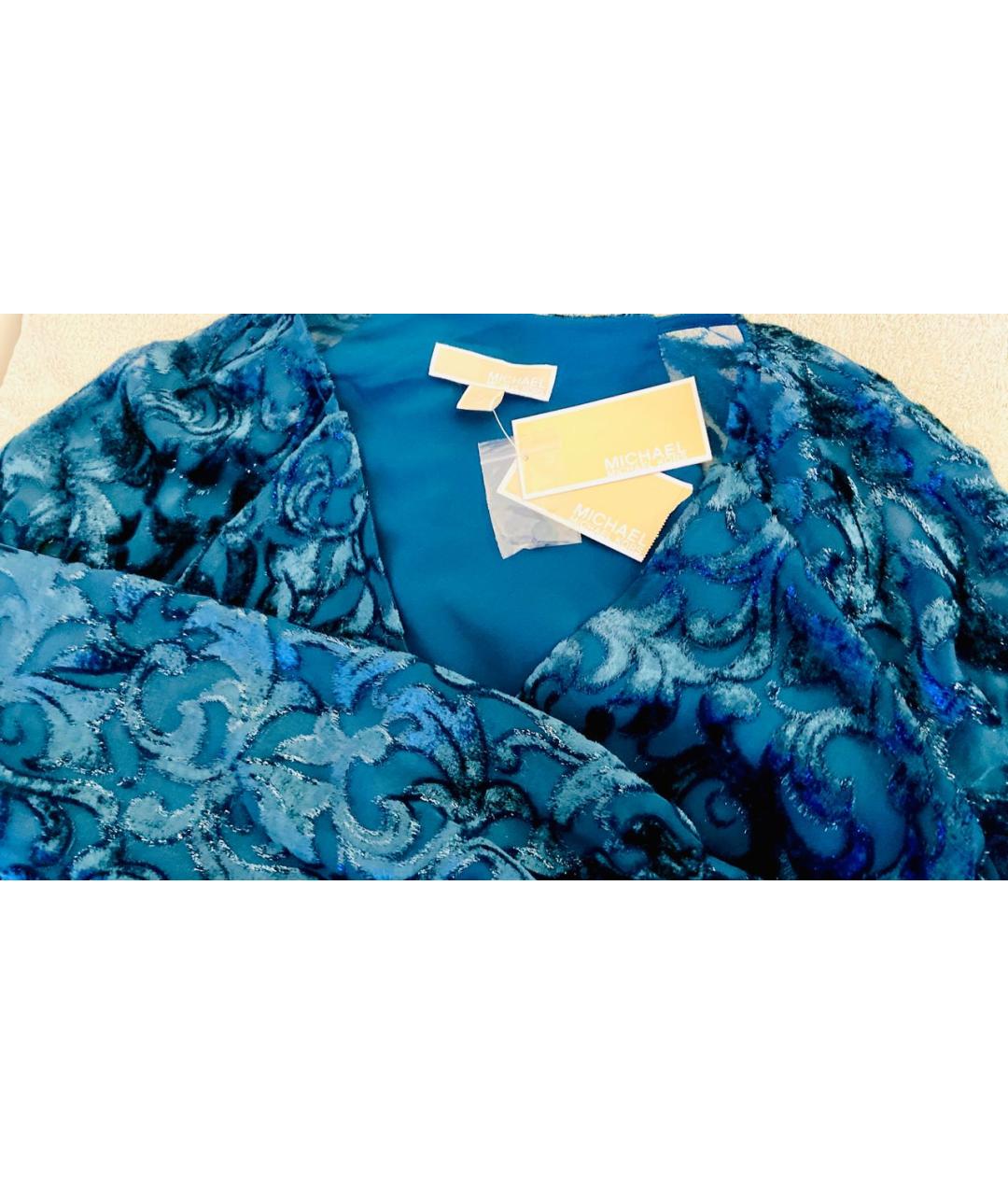 MICHAEL KORS Синее коктейльное платье, фото 6