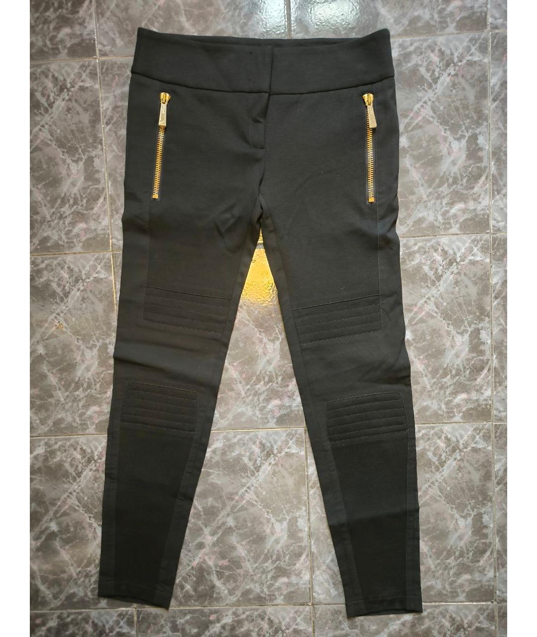 JUST CAVALLI Черные вискозные брюки узкие, фото 7