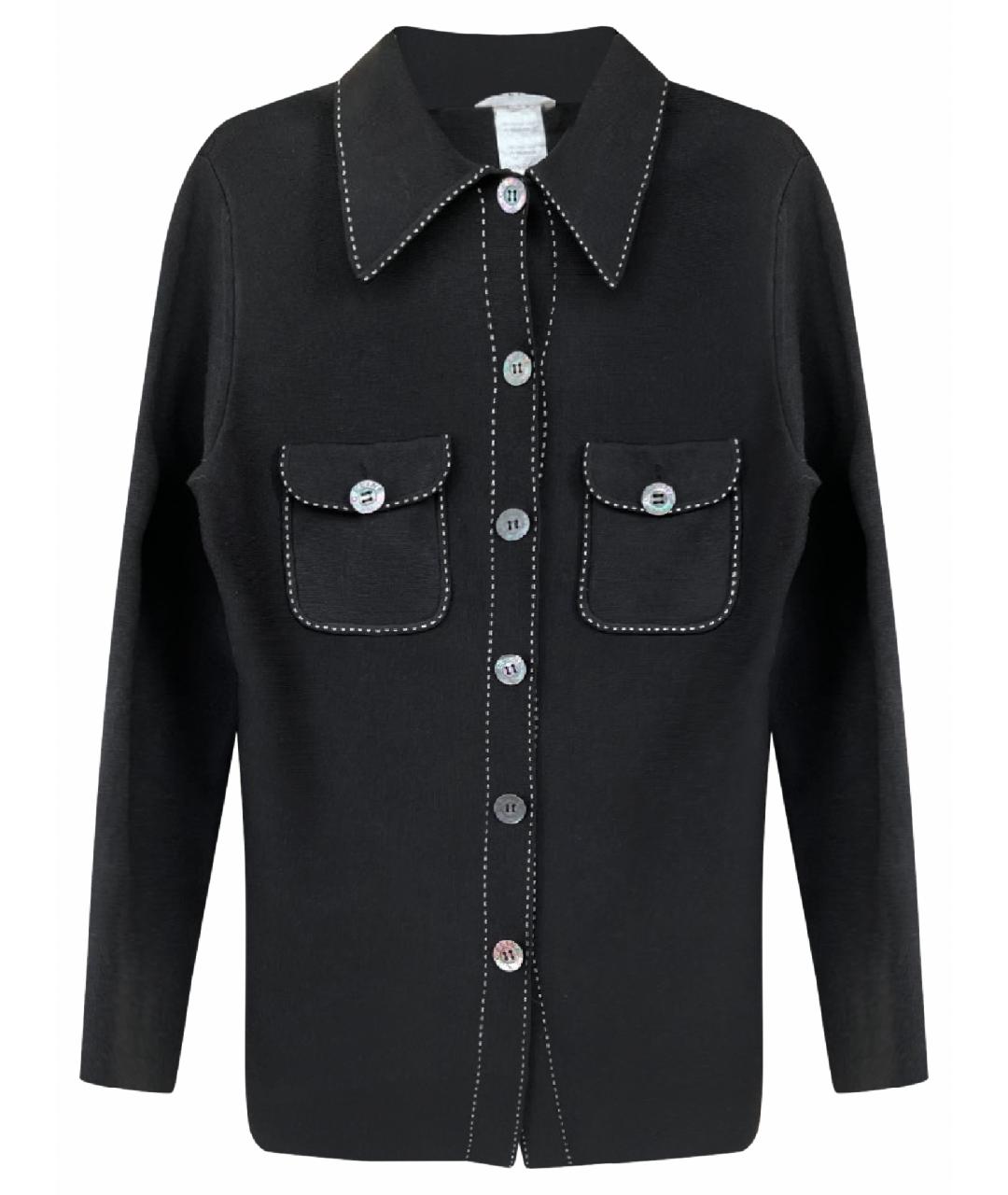 CELINE PRE-OWNED Черная шелковая рубашка, фото 1