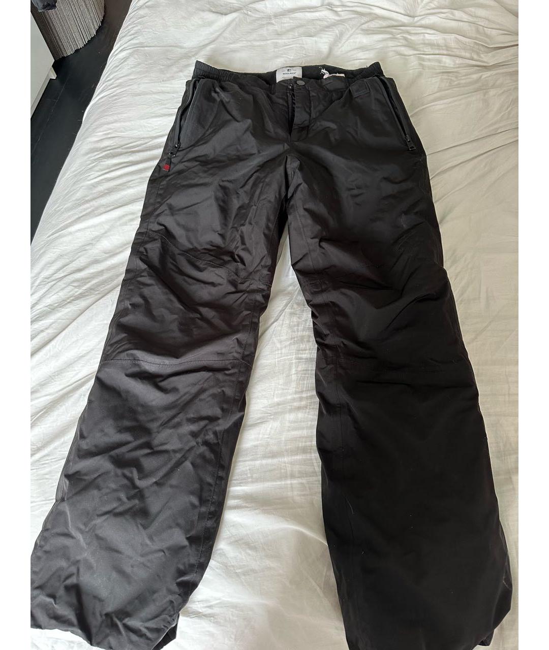 WOOLRICH Черные полиэстеровые брюки и шорты, фото 5