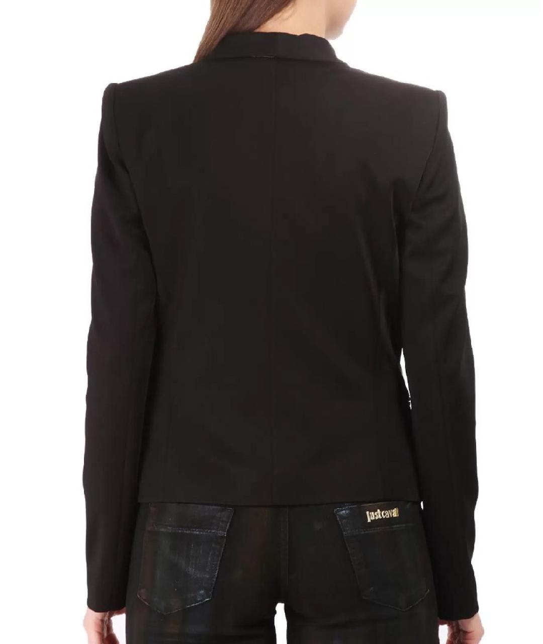 JUST CAVALLI Черный вискозный жакет/пиджак, фото 7