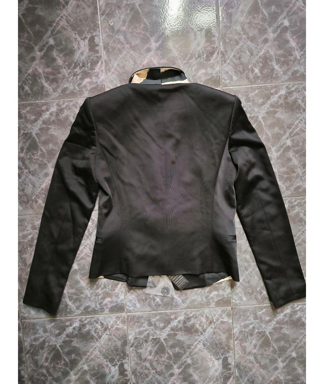 JUST CAVALLI Черный вискозный жакет/пиджак, фото 3
