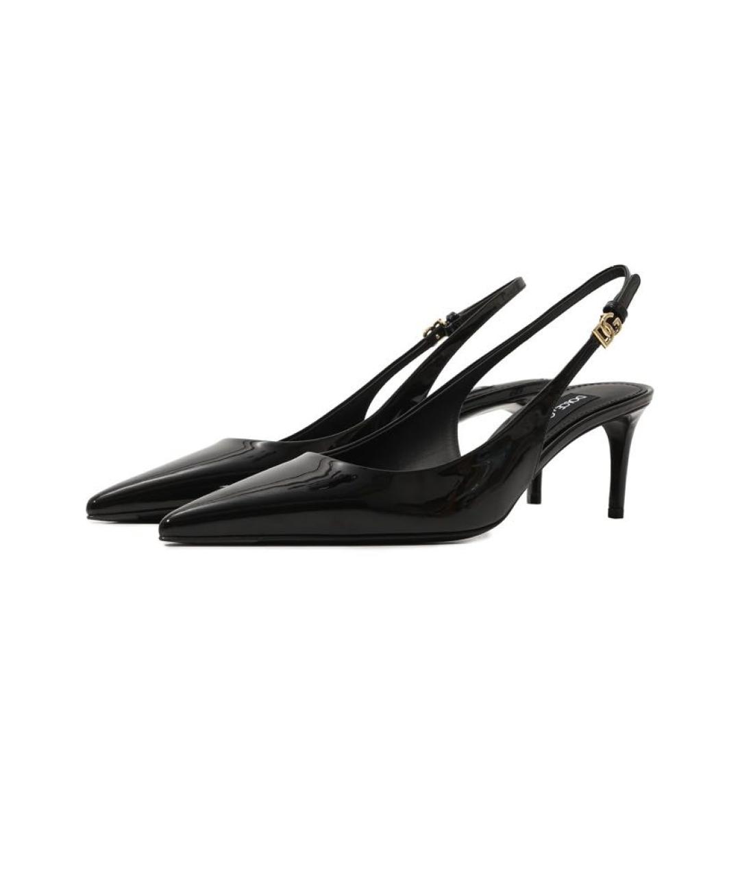 DOLCE&GABBANA Черные туфли из лакированной кожи, фото 2