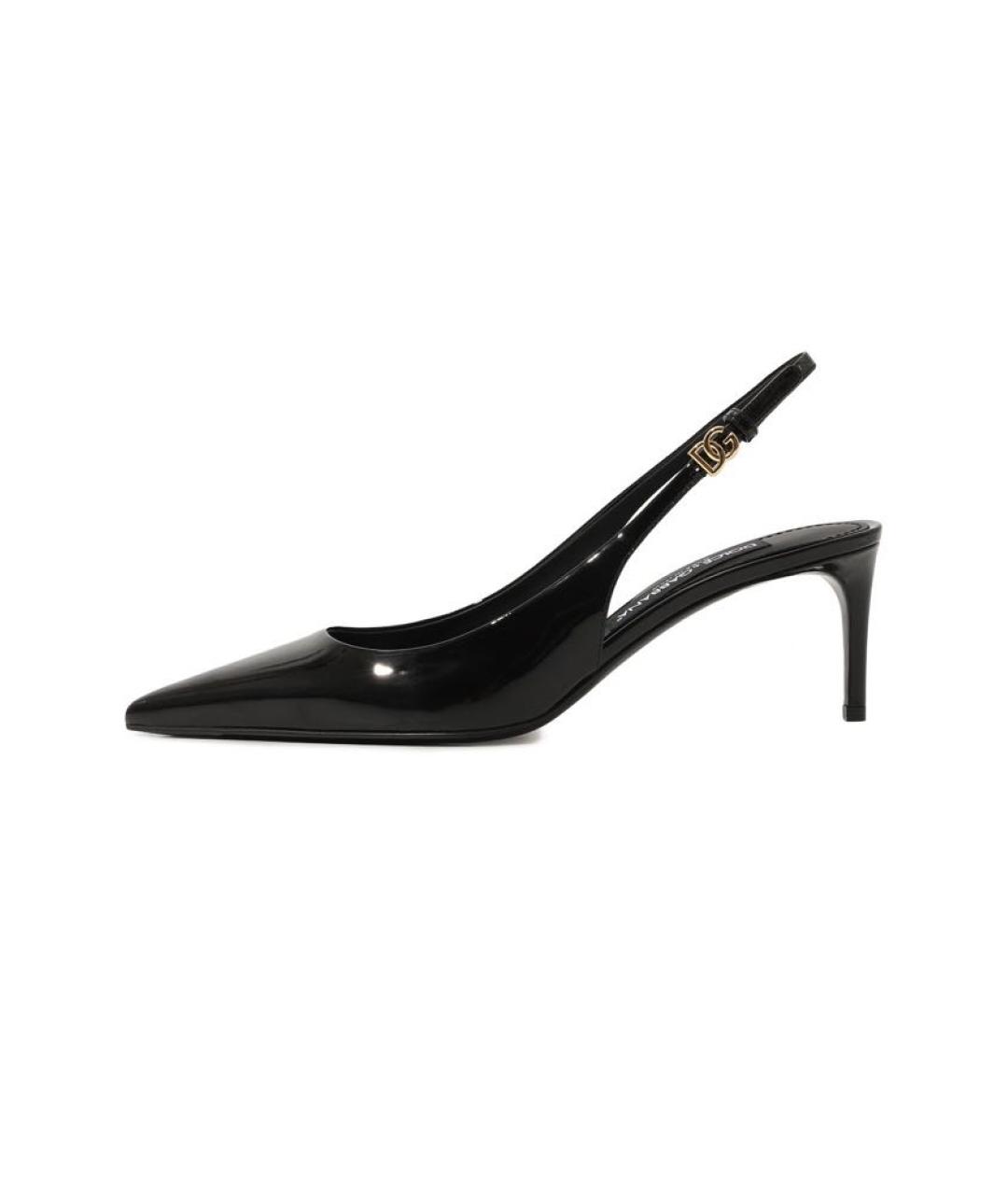 DOLCE&GABBANA Черные туфли из лакированной кожи, фото 5