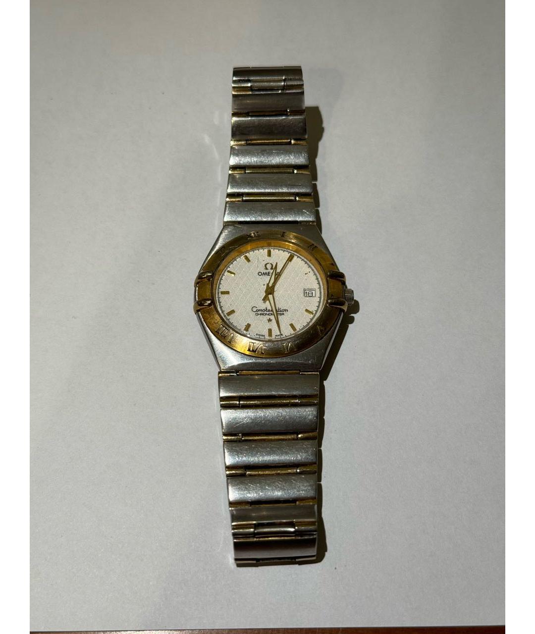 OMEGA Серебряные позолоченные часы, фото 9