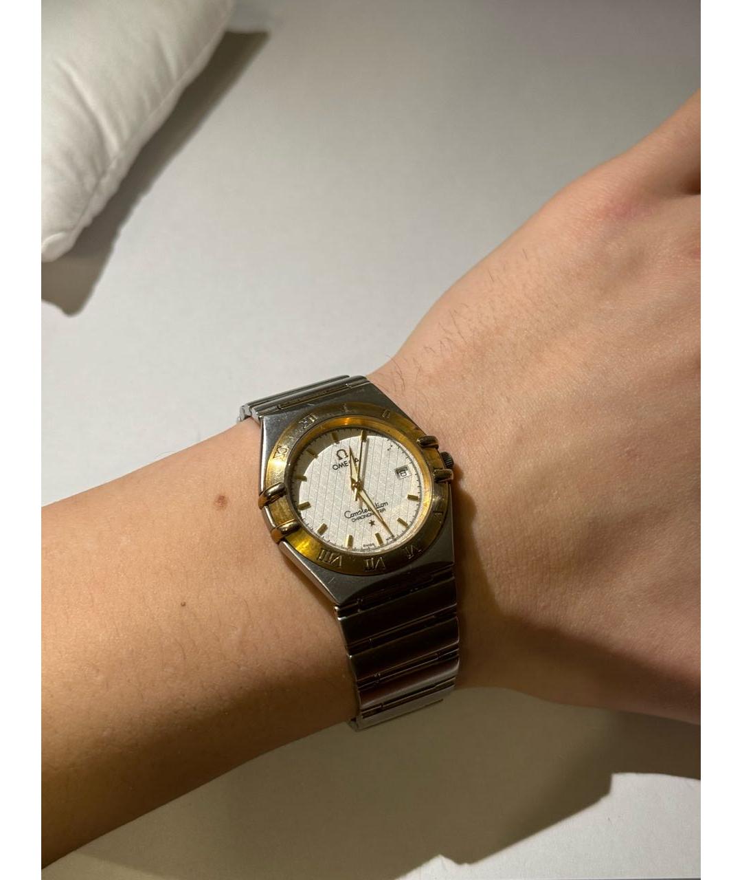 OMEGA Серебряные позолоченные часы, фото 8