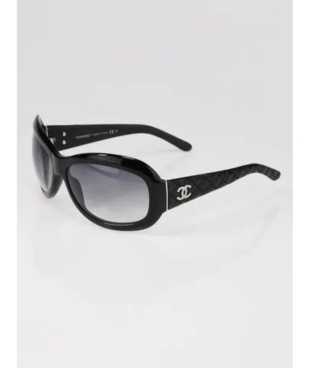 CHANEL PRE-OWNED Черные солнцезащитные очки, фото 7