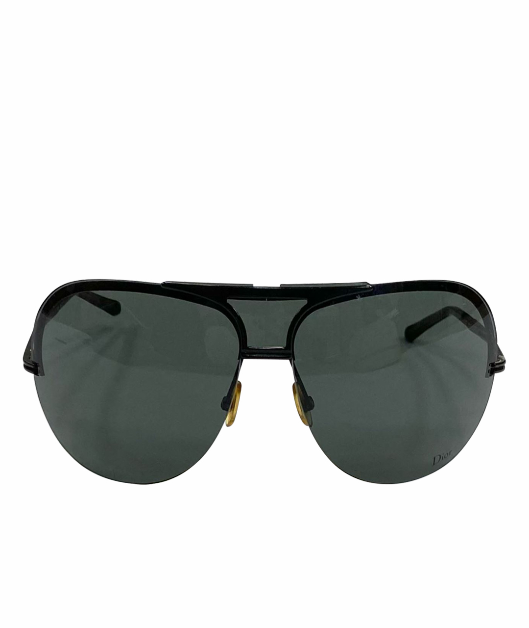 CHRISTIAN DIOR PRE-OWNED Черные металлические солнцезащитные очки, фото 1