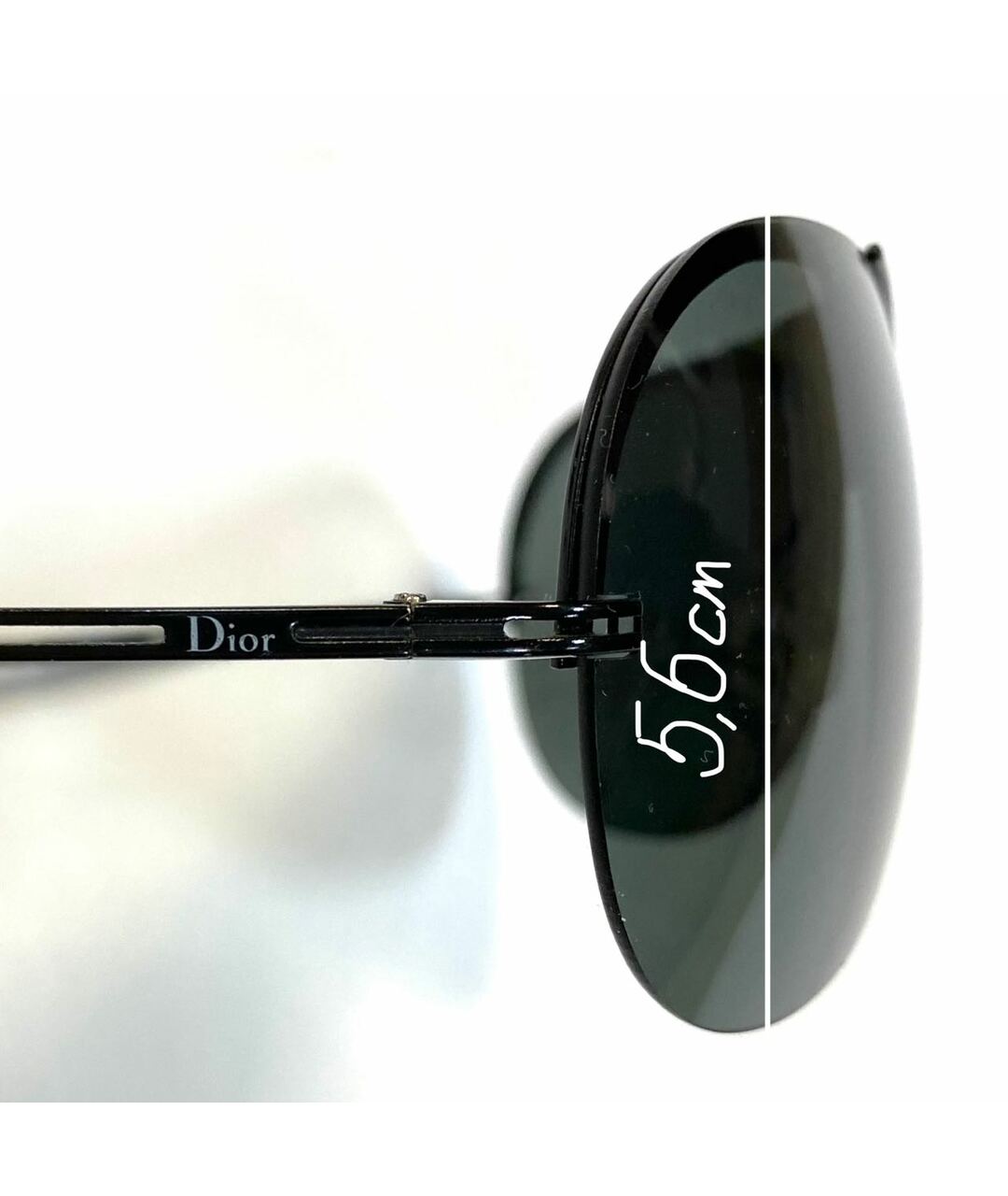 CHRISTIAN DIOR PRE-OWNED Черные металлические солнцезащитные очки, фото 8