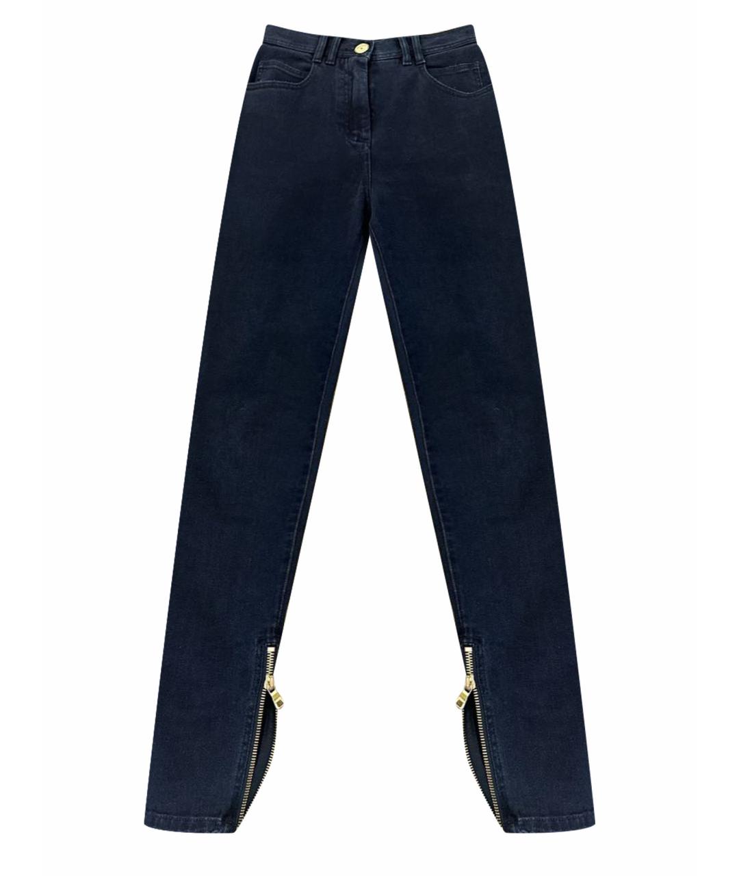 BALMAIN Серые хлопко-эластановые джинсы слим, фото 1