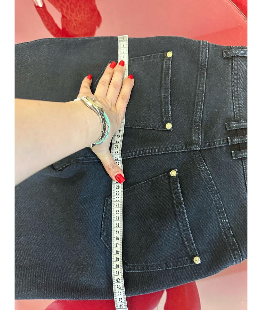 BALMAIN Серые хлопко-эластановые джинсы слим, фото 8