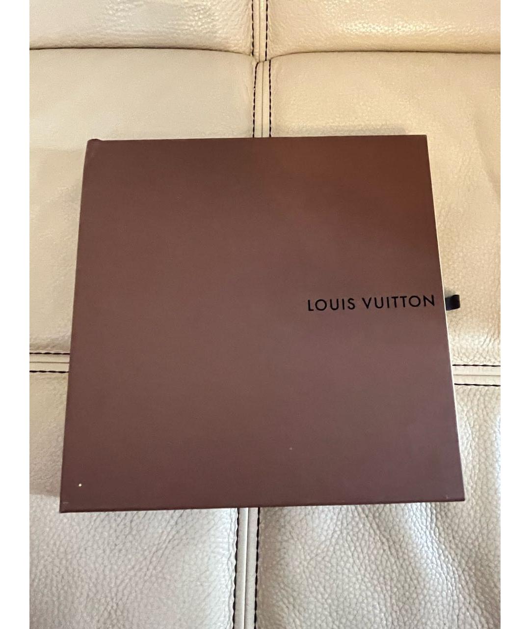 LOUIS VUITTON PRE-OWNED Бежевый шелковый платок, фото 5