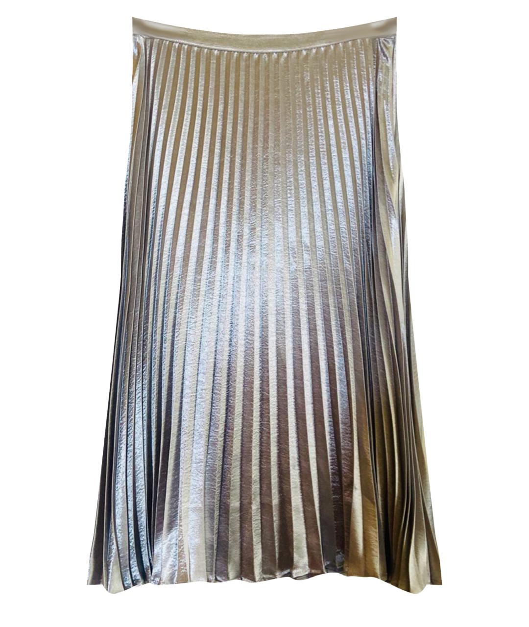 DKNY Серебряная юбка миди, фото 1