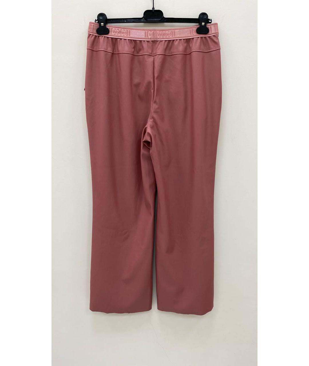 WOLFORD Розовые прямые брюки, фото 2