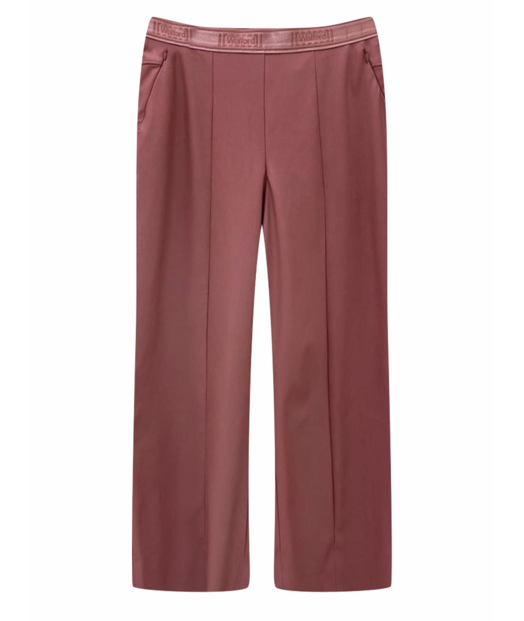 WOLFORD Розовые прямые брюки, фото 1