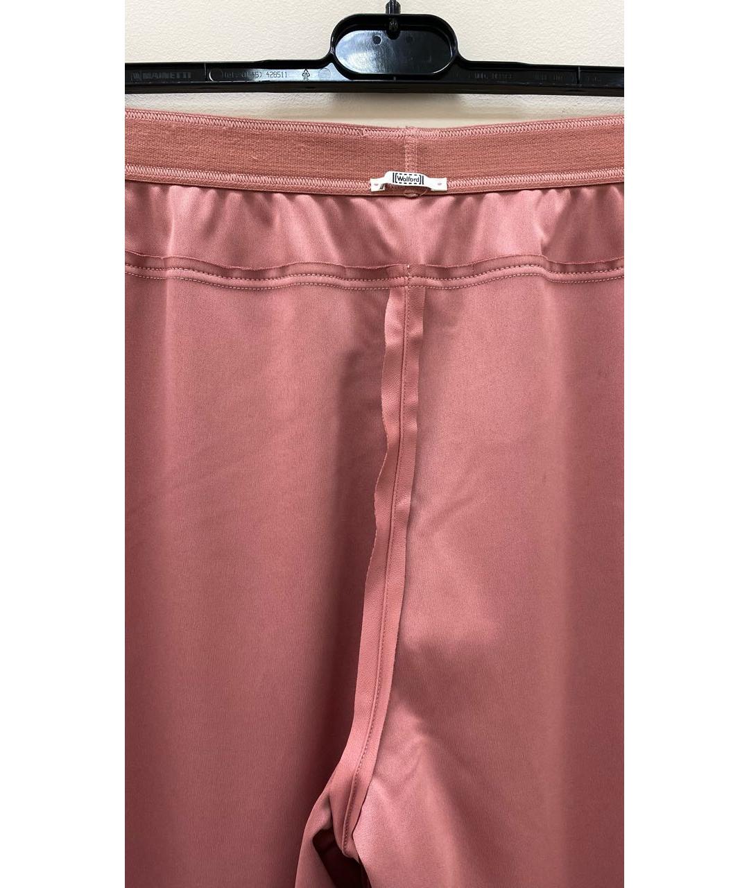 WOLFORD Розовые прямые брюки, фото 7
