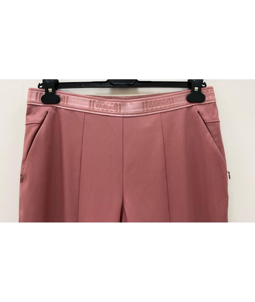 WOLFORD Розовые прямые брюки, фото 3