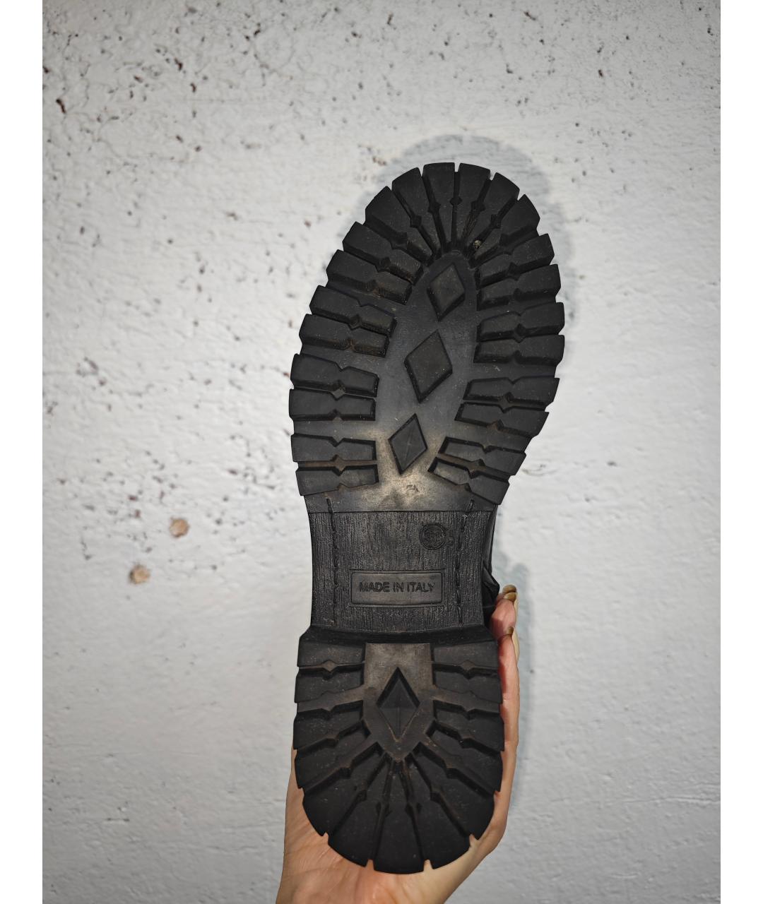 FABIANA FILIPPI Черные кожаные ботинки, фото 5