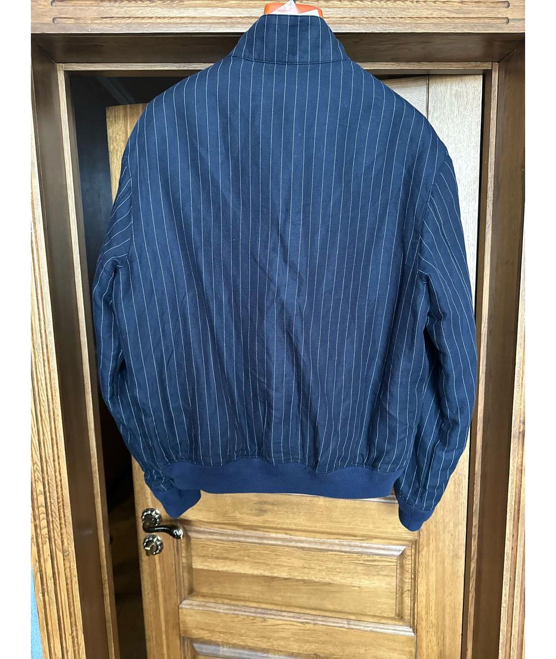 POLO RALPH LAUREN Темно-синяя льняная куртка, фото 2