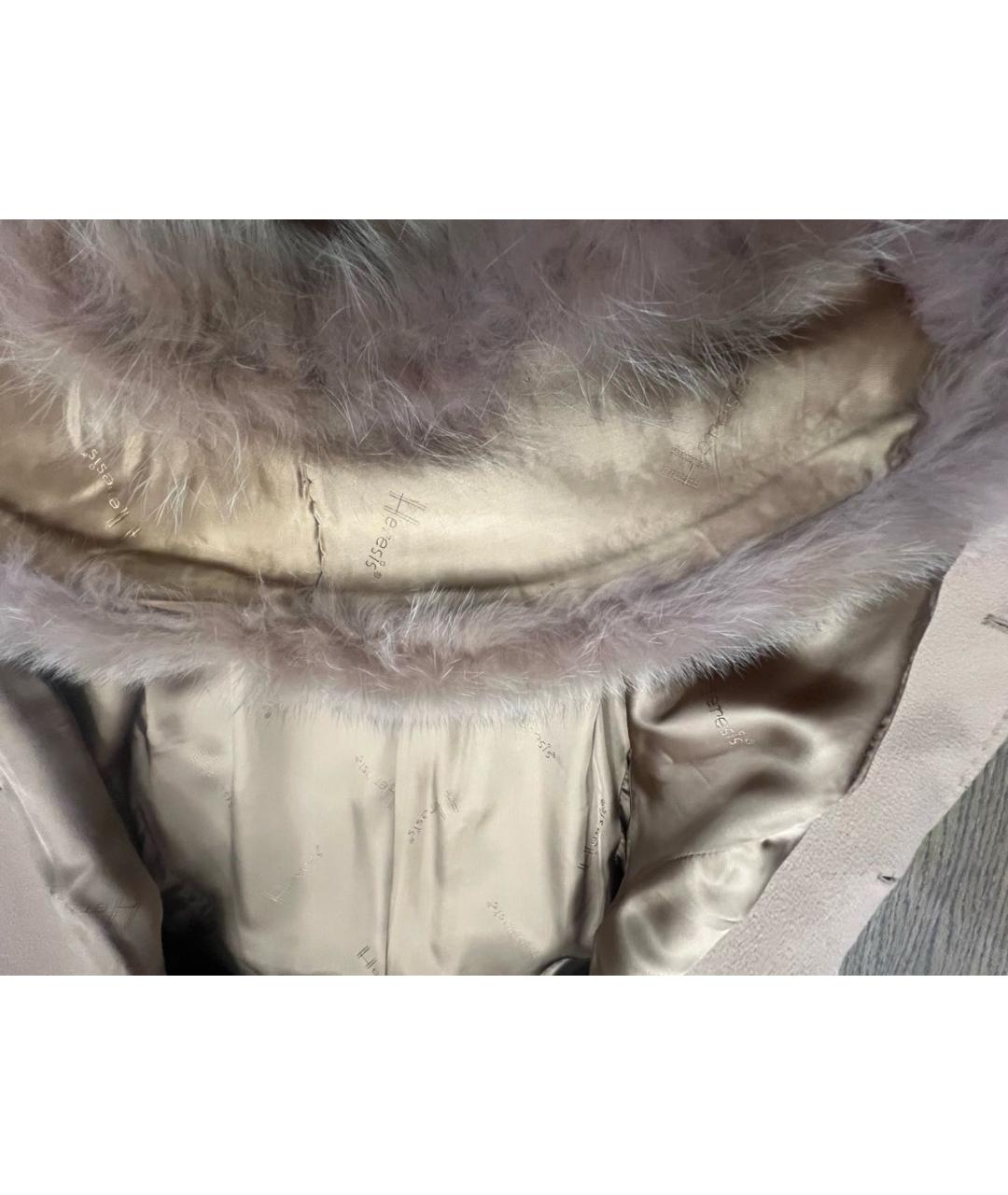 HERESIS Бежевое шерстяное пальто, фото 8