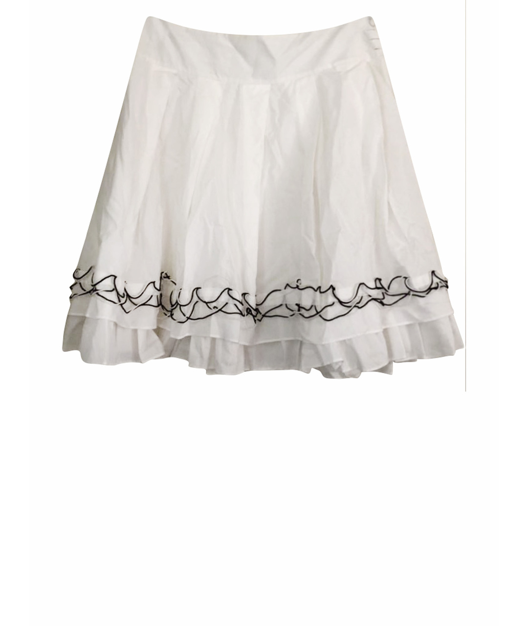KARL LAGERFELD Белая хлопковая юбка миди, фото 1