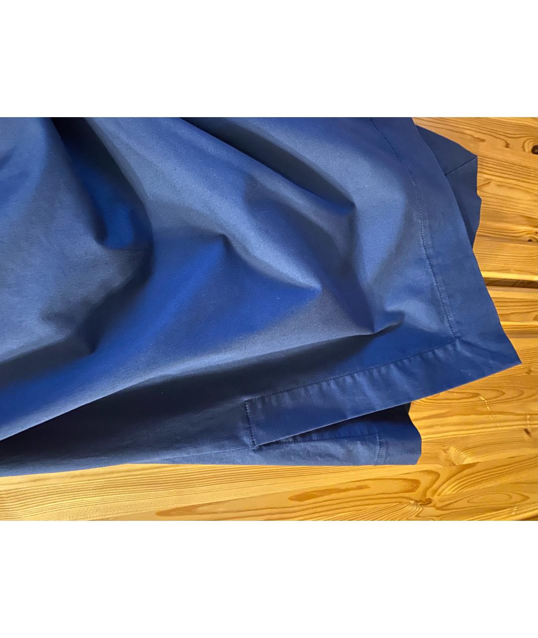 VIVIENNE WESTWOOD ANGLOMANIA Синяя хлопко-эластановая юбка миди, фото 4