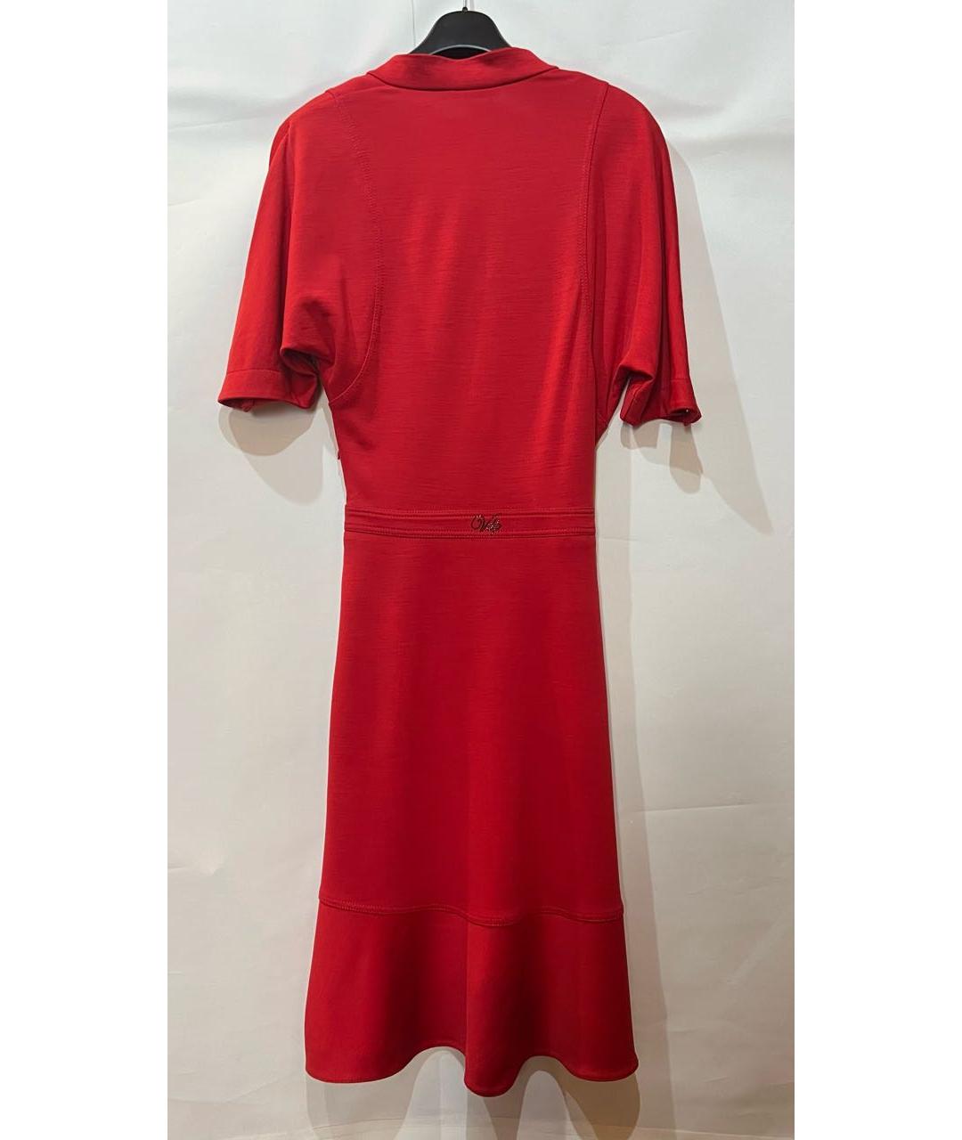 VDP Красное вискозное коктейльное платье, фото 5