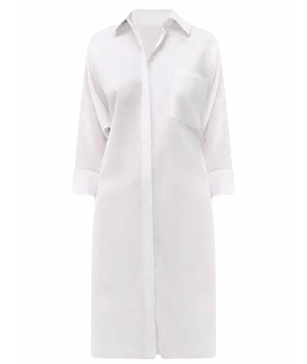 HERMES PRE-OWNED Белое хлопковое повседневное платье, фото 1