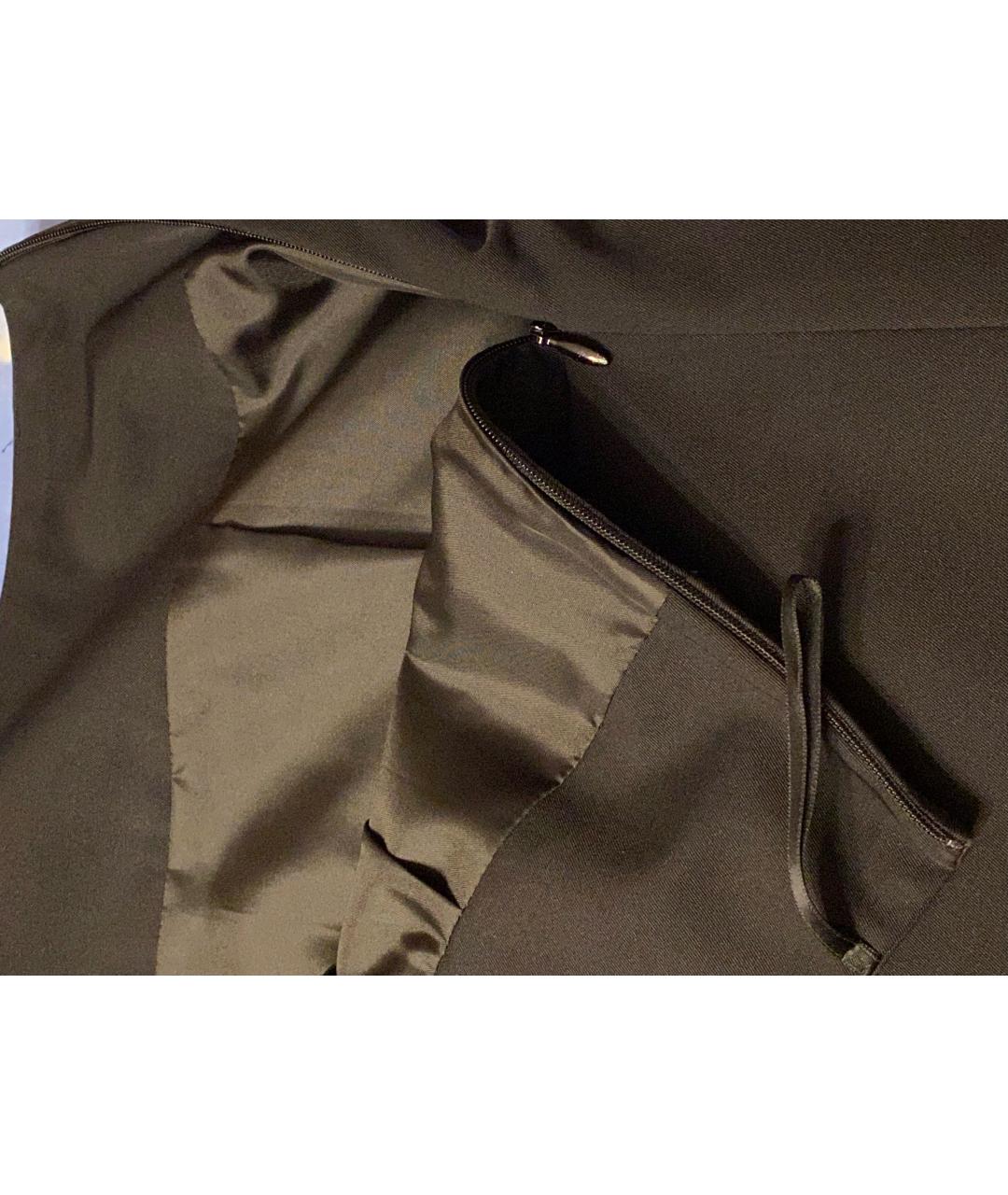 WOLFORD Антрацитовая полиэстеровая юбка мини, фото 8