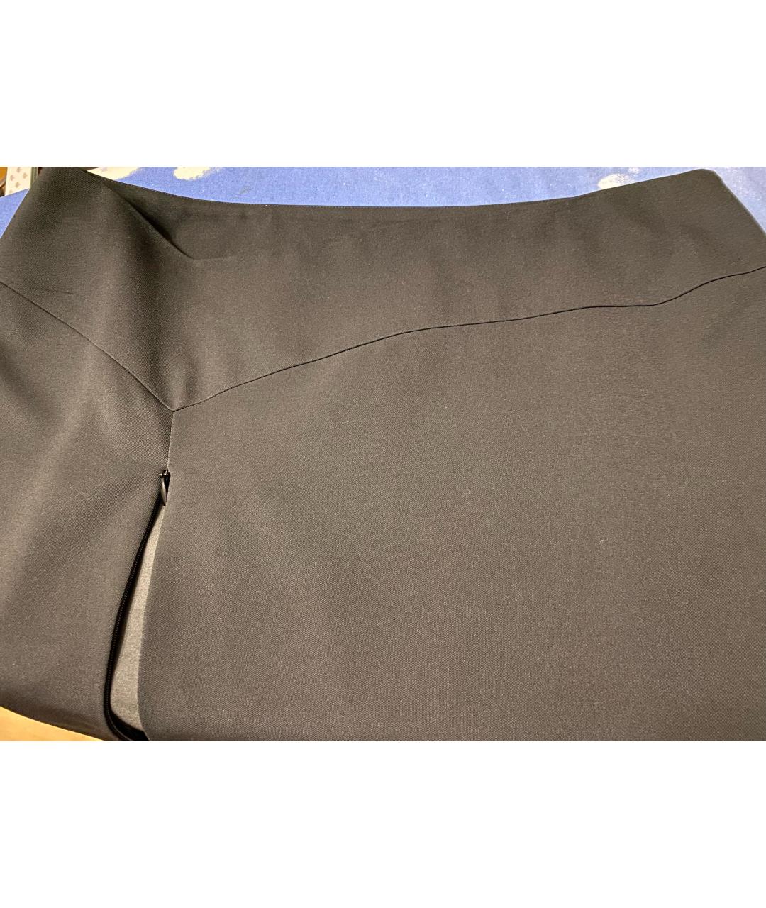 WOLFORD Антрацитовая полиэстеровая юбка мини, фото 6