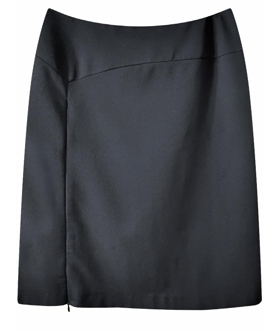 WOLFORD Антрацитовая полиэстеровая юбка мини, фото 1