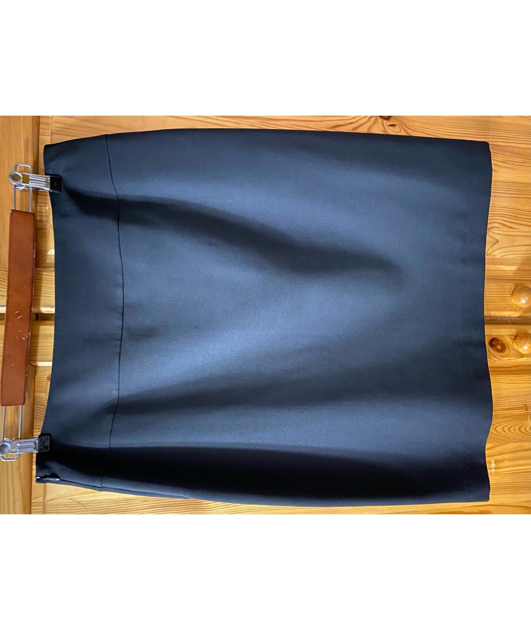 WOLFORD Антрацитовая полиэстеровая юбка мини, фото 2