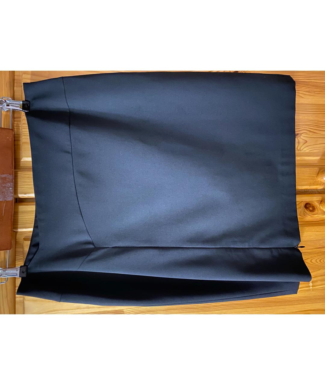 WOLFORD Антрацитовая полиэстеровая юбка мини, фото 10