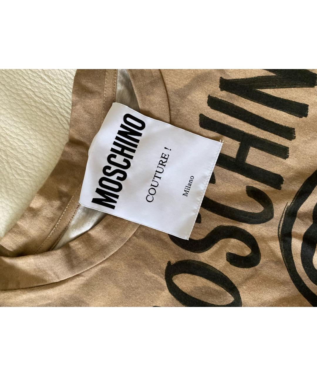 MOSCHINO Мульти хлопковая футболка, фото 3