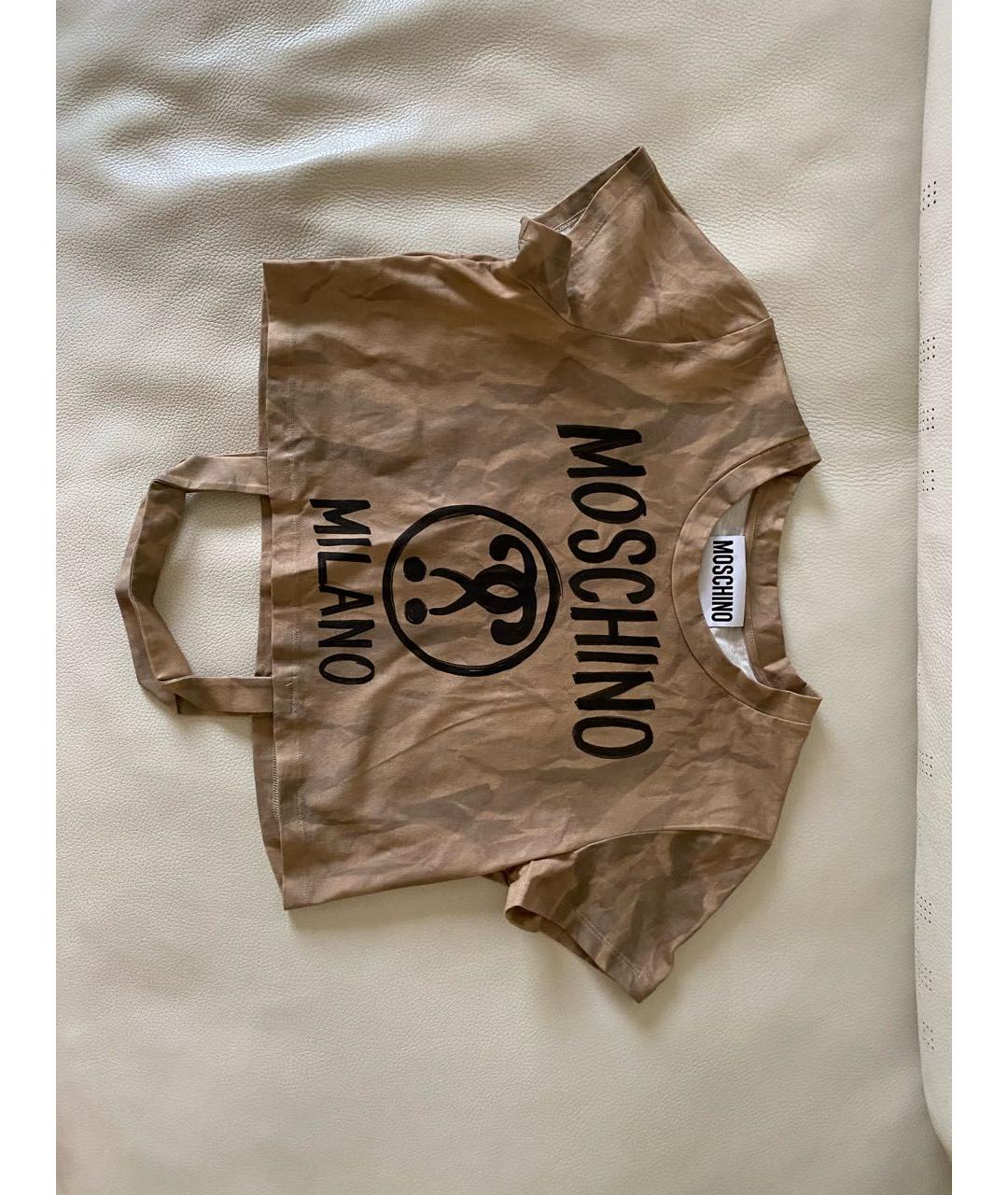 MOSCHINO Мульти хлопковая футболка, фото 4