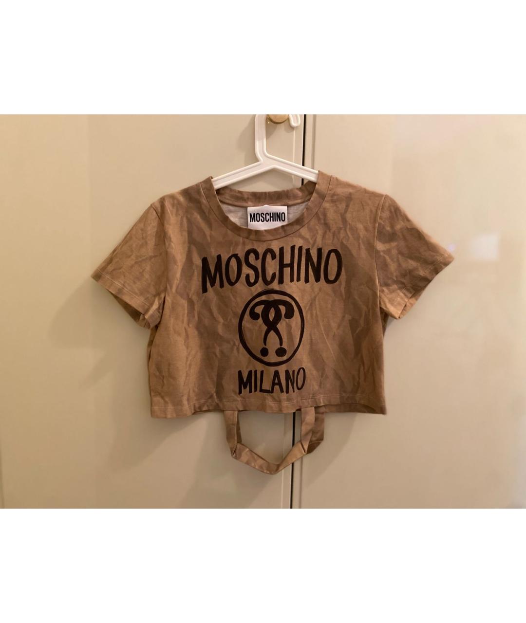 MOSCHINO Мульти хлопковая футболка, фото 9