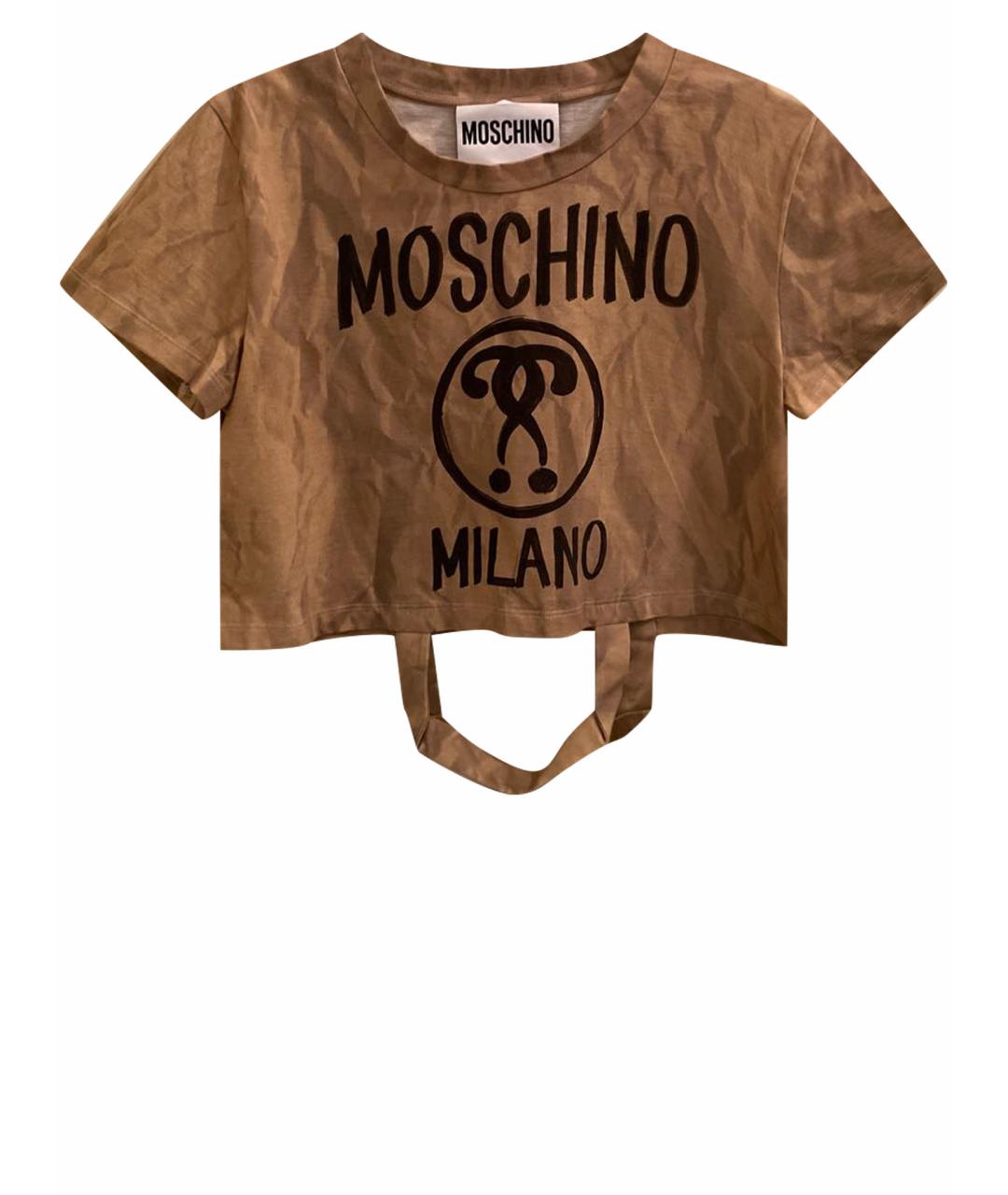 MOSCHINO Мульти хлопковая футболка, фото 1