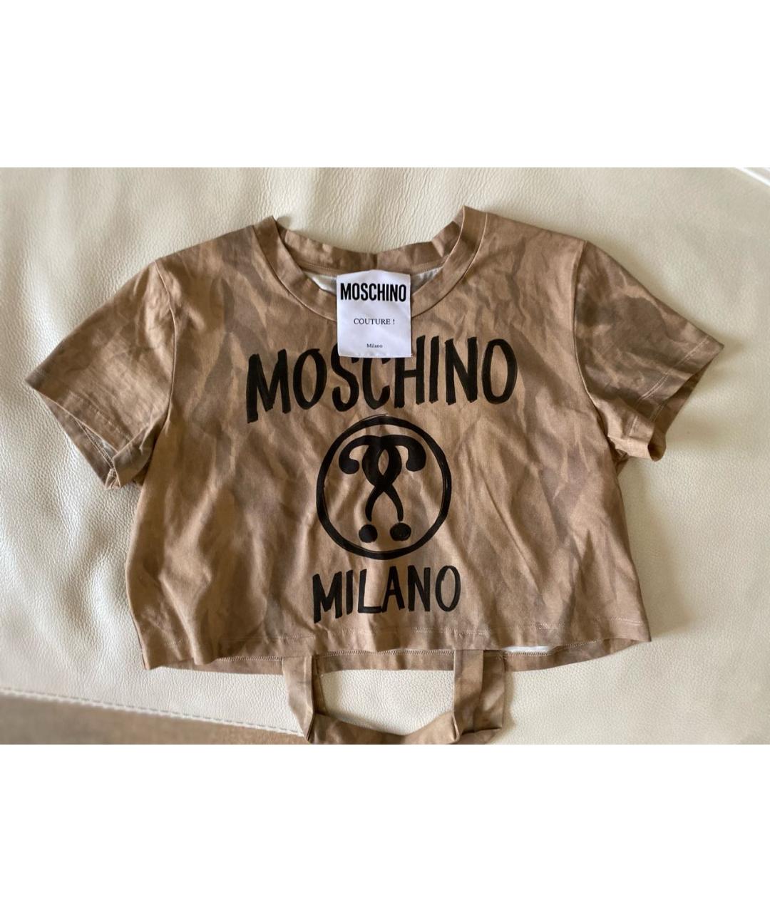 MOSCHINO Мульти хлопковая футболка, фото 8