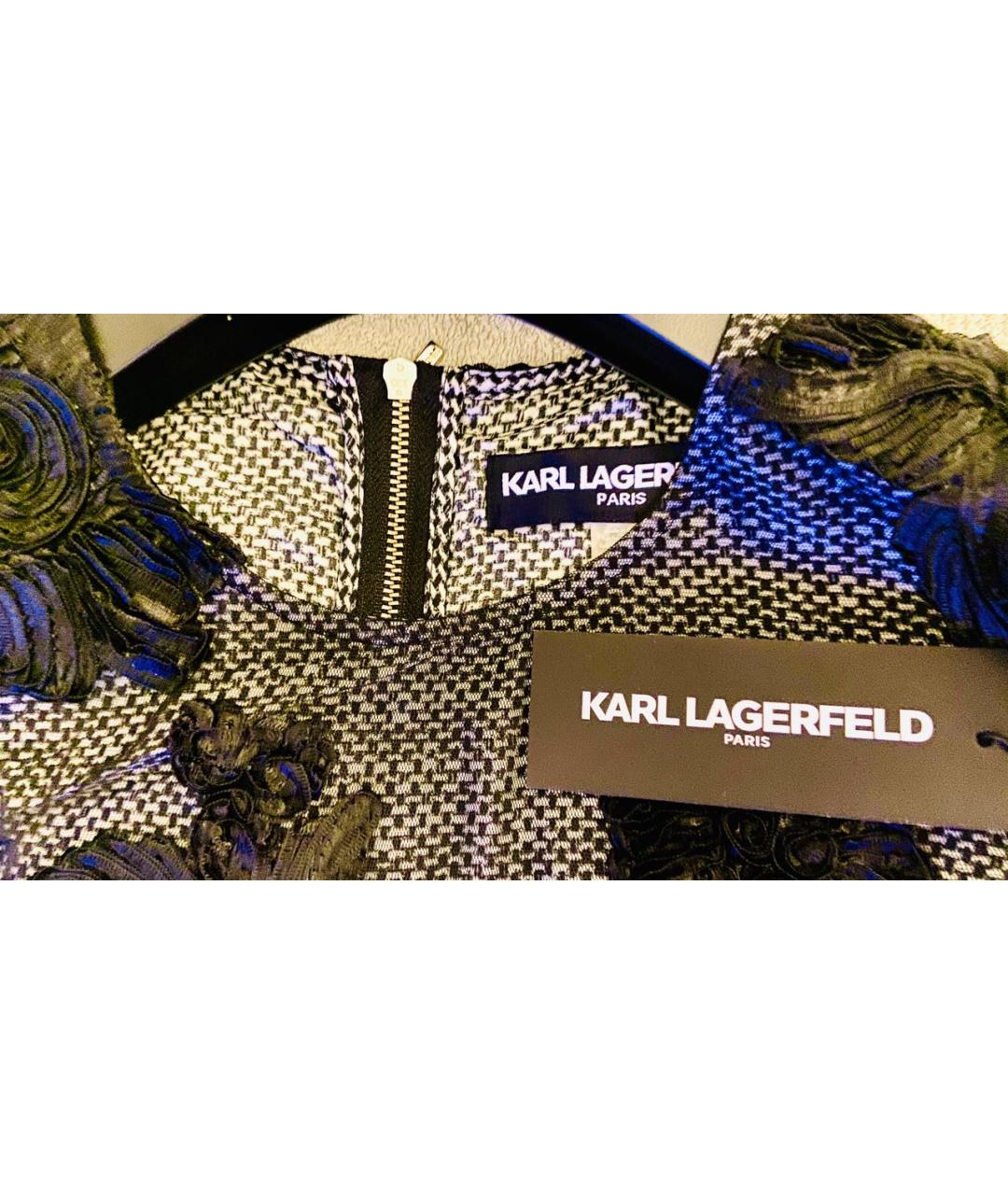 KARL LAGERFELD Черное повседневное платье, фото 5