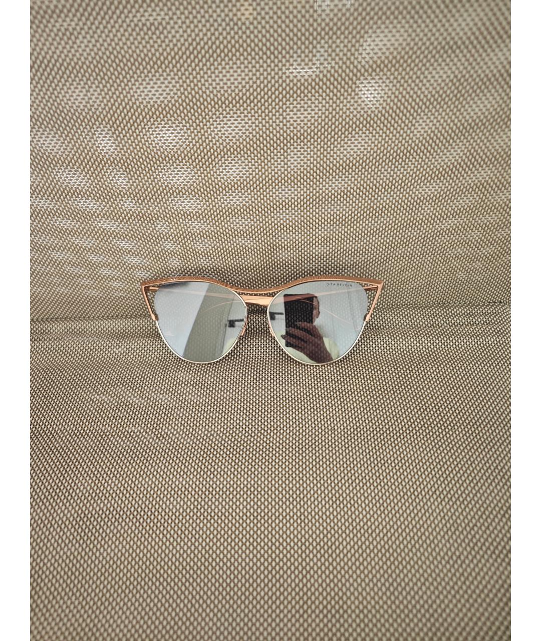 DITA Серебряные металлические солнцезащитные очки, фото 9