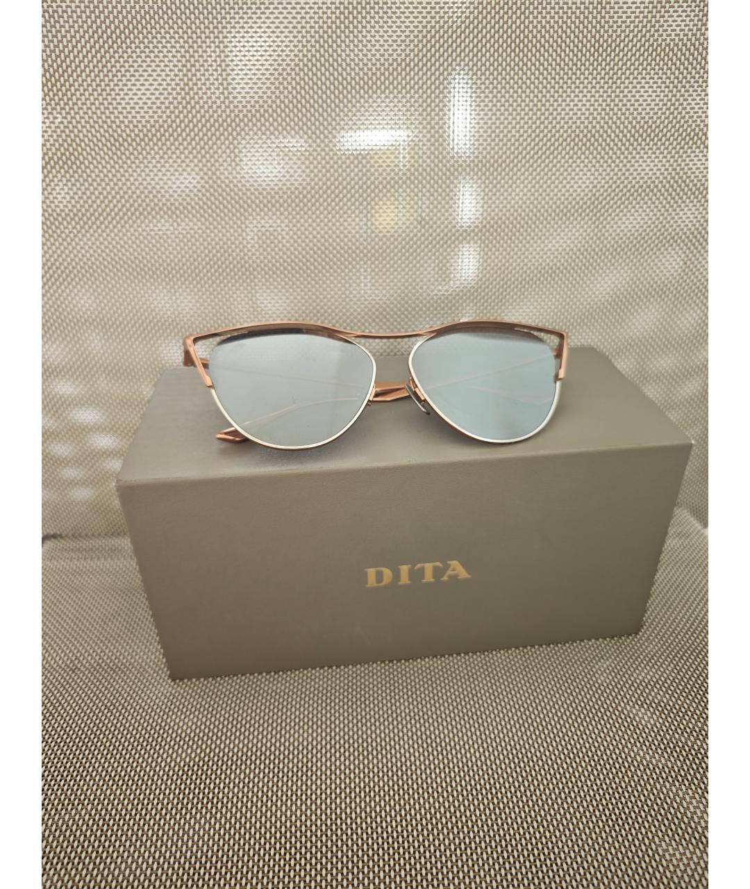DITA Серебряные металлические солнцезащитные очки, фото 8