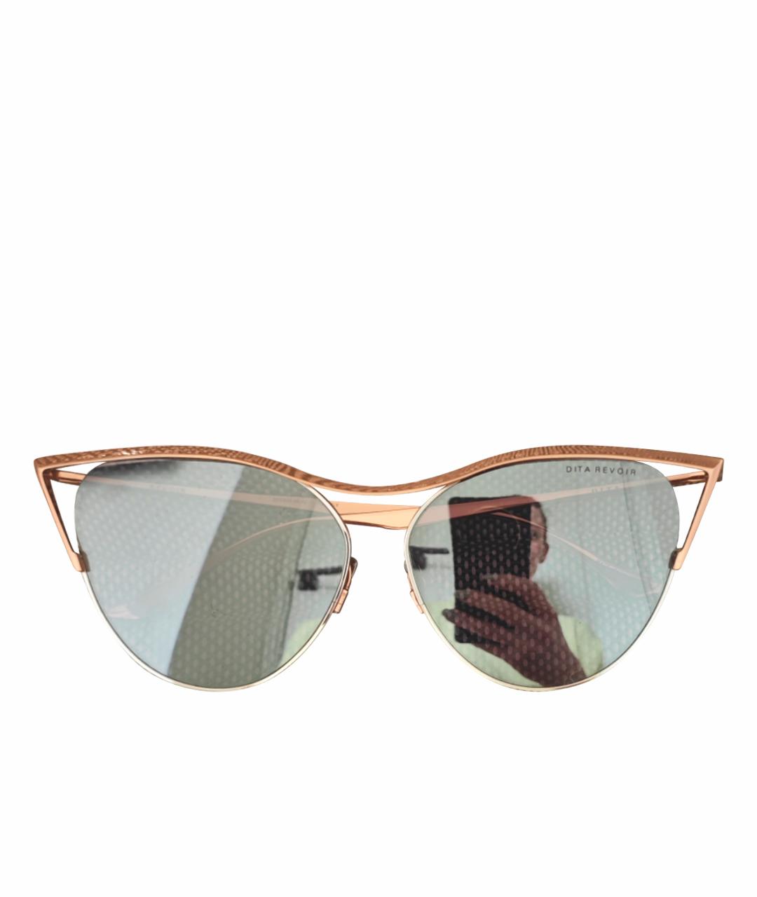 DITA Серебряные металлические солнцезащитные очки, фото 1
