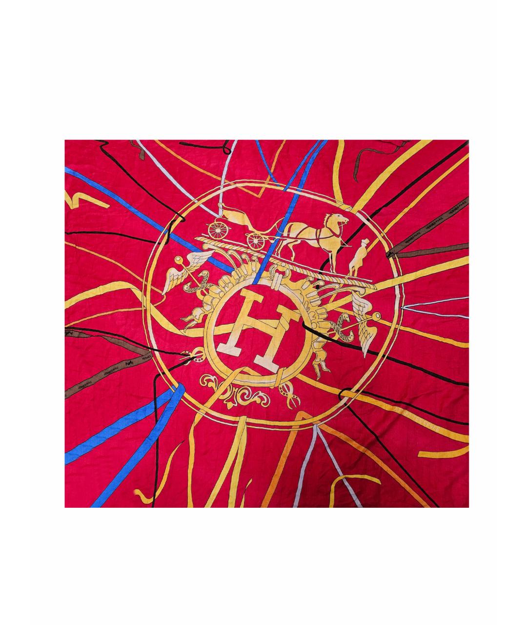 HERMES PRE-OWNED Красный кашемировый платок, фото 1