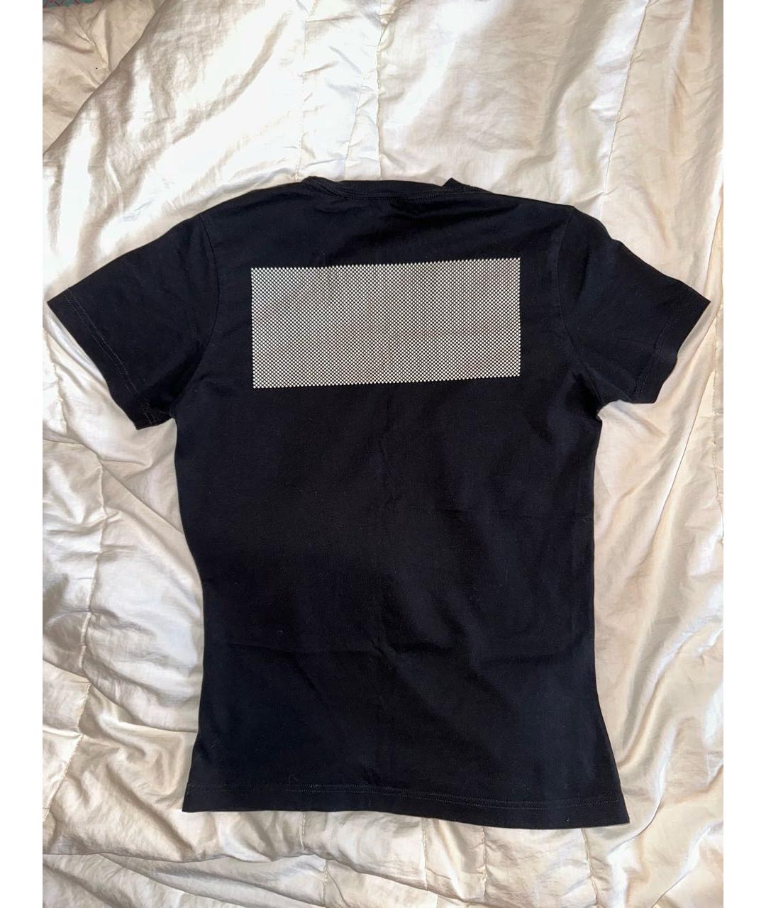 DIESEL Черная хлопко-эластановая футболка, фото 2